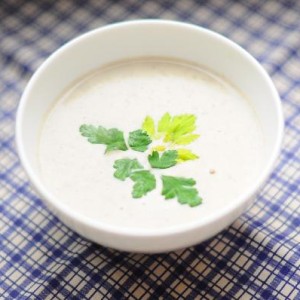 Сырный крем-суп с грибами и сельдереем